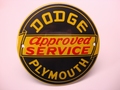 Dodge - Plymouth approved Service Ø 10 cm Emaille 